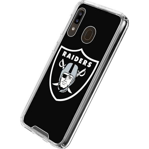 NFL Las Vegas Raiders Large Logo Galaxy A30 Clear Case