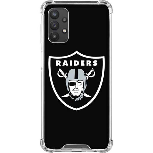 NFL Las Vegas Raiders Large Logo Galaxy A32 5G Clear Case