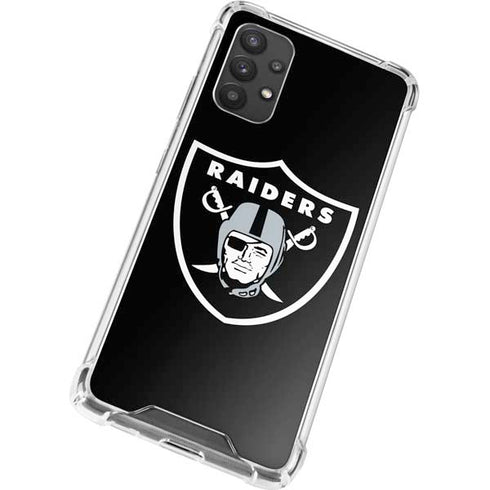 NFL Las Vegas Raiders Large Logo Galaxy A32 5G Clear Case