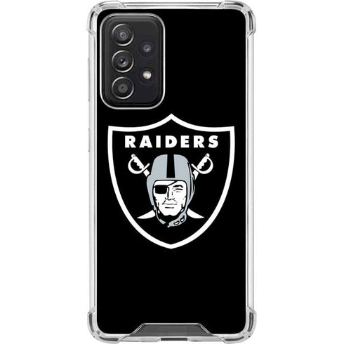 NFL Las Vegas Raiders Large Logo Galaxy A52 5G Clear Case