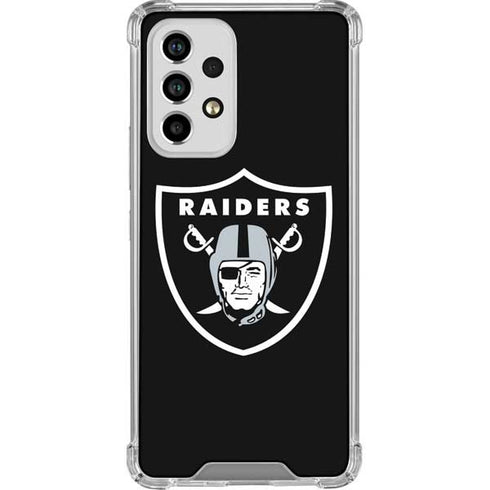NFL Las Vegas Raiders Large Logo Galaxy A53 5G Clear Case