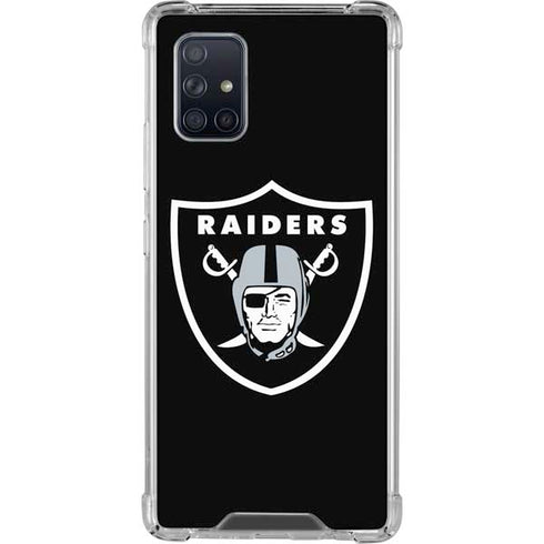 NFL Las Vegas Raiders Large Logo Galaxy A71 5G Clear Case