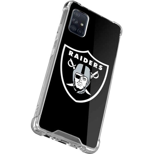 NFL Las Vegas Raiders Large Logo Galaxy A71 5G Clear Case