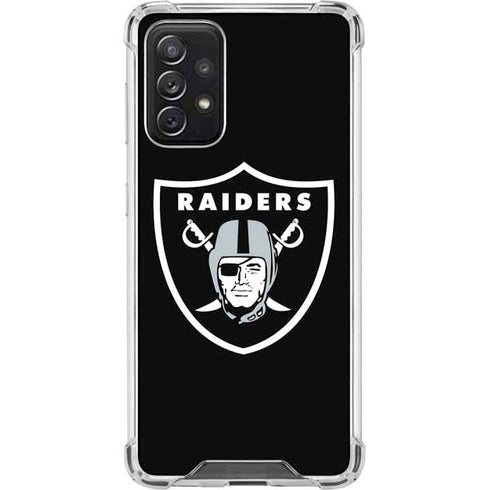 NFL Las Vegas Raiders Large Logo Galaxy A72 5G Clear Case