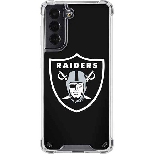 NFL Las Vegas Raiders Large Logo Galaxy S21 5G Clear Case