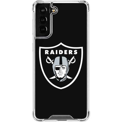 NFL Las Vegas Raiders Large Logo Galaxy S21 FE Clear Case