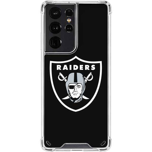 NFL Las Vegas Raiders Large Logo Galaxy S21 Ultra 5G Clear Case