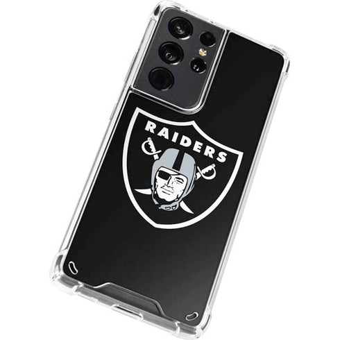 NFL Las Vegas Raiders Large Logo Galaxy S21 Ultra 5G Clear Case