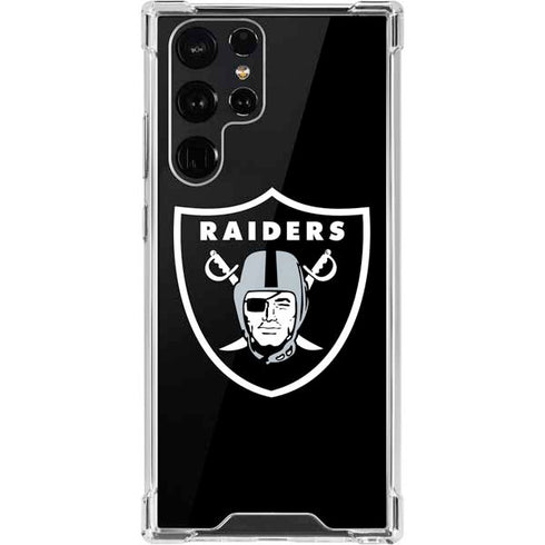 NFL Las Vegas Raiders Large Logo Galaxy S22 Ultra Clear Case