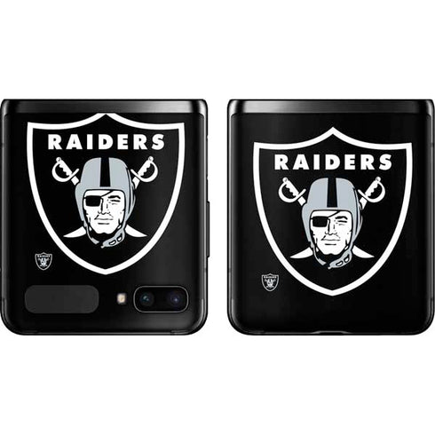 NFL Las Vegas Raiders Large Logo Galaxy Z Flip Skin