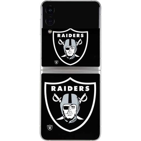 NFL Las Vegas Raiders Large Logo Galaxy Z Flip4 5G Skin