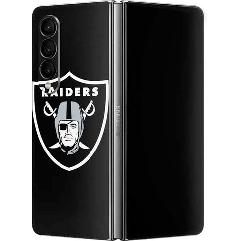 NFL Las Vegas Raiders Large Logo Galaxy Z Fold4 5G Skin