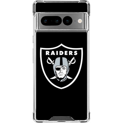 NFL Las Vegas Raiders Large Logo Google Pixel 7 Pro Clear Case