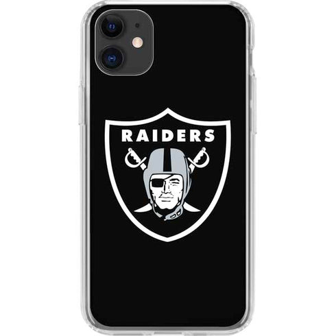 NFL Las Vegas Raiders Large Logo iPhone 11 Clear Case