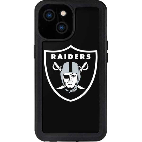 NFL Las Vegas Raiders Large Logo iPhone 13 Mini Waterproof Case