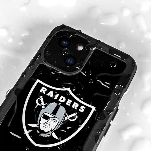 NFL Las Vegas Raiders Large Logo iPhone 13 Mini Waterproof Case