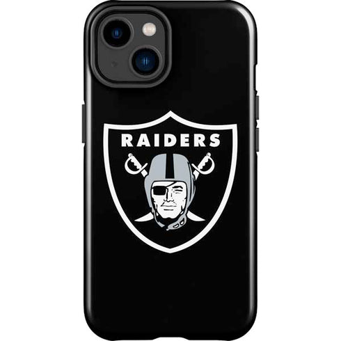 NFL Las Vegas Raiders Large Logo iPhone 14 Plus Impact Case