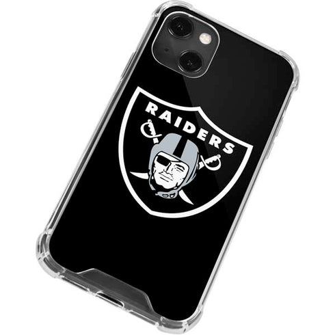 NFL Las Vegas Raiders Large Logo iPhone 14 Plus Clear Case