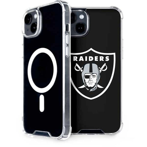 NFL Las Vegas Raiders Large Logo iPhone 14 Plus MagSafe Case