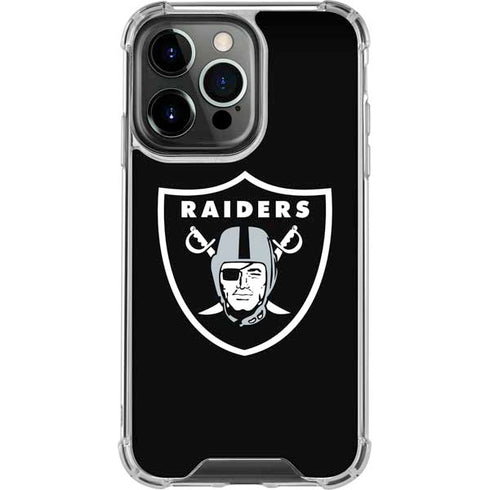 NFL Las Vegas Raiders Large Logo iPhone 14 Pro Clear Case