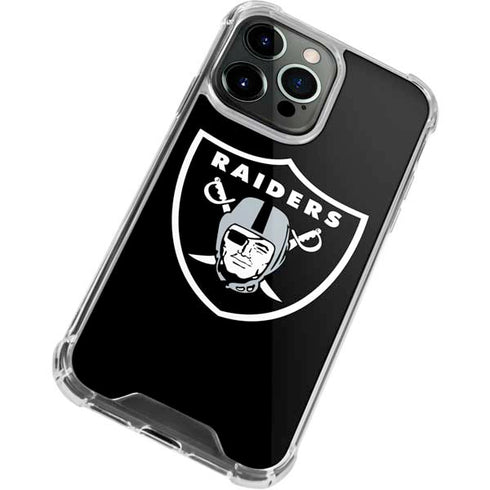 NFL Las Vegas Raiders Large Logo iPhone 14 Pro Clear Case