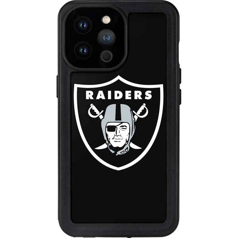 NFL Las Vegas Raiders Large Logo iPhone 14 Pro Max Waterproof Case