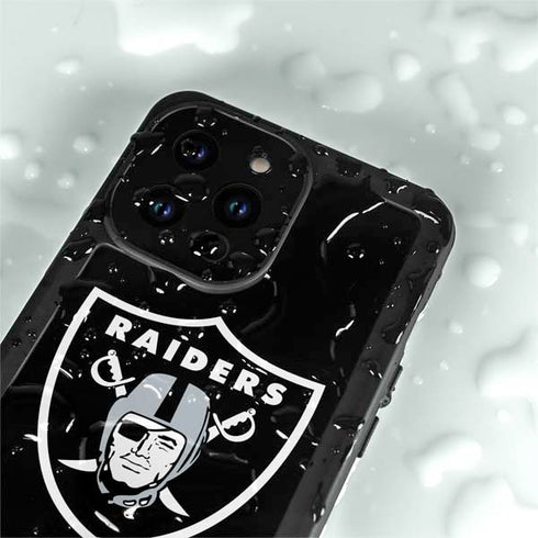NFL Las Vegas Raiders Large Logo iPhone 14 Pro Max Waterproof Case