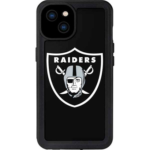 NFL Las Vegas Raiders Large Logo iPhone 15 Plus Waterproof Case