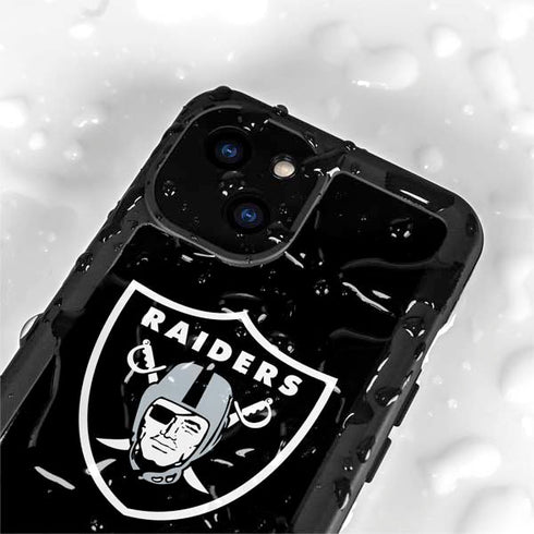 NFL Las Vegas Raiders Large Logo iPhone 15 Waterproof Case