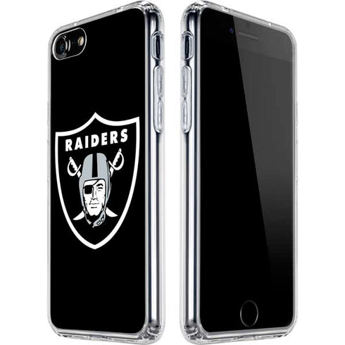 NFL Las Vegas Raiders Large Logo iPhone SE (2nd & 3rd Gen) Clear Case