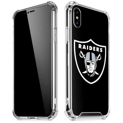 NFL Las Vegas Raiders Large Logo iPhone XS Max Clear Case