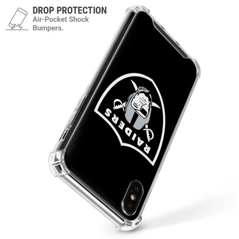NFL Las Vegas Raiders Large Logo iPhone XS Max Clear Case