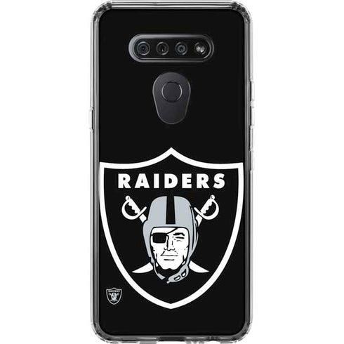 NFL Las Vegas Raiders Large Logo LG K51/Q51 Clear Case