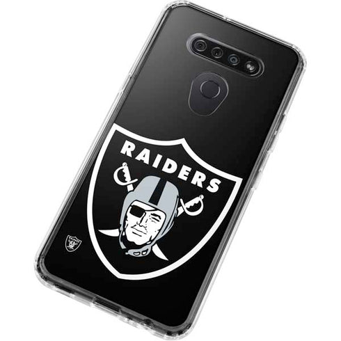 NFL Las Vegas Raiders Large Logo LG K51/Q51 Clear Case