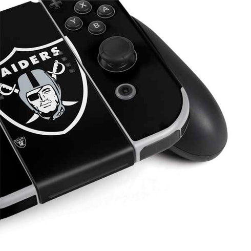 NFL Las Vegas Raiders Large Logo Nintendo Switch OLED (2021) Skin