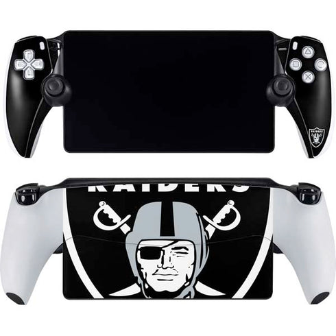 NFL Las Vegas Raiders Large Logo PlayStation Portal Remote Player Skin