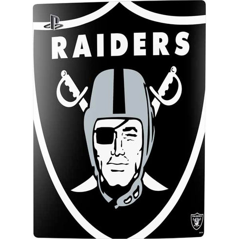 NFL Las Vegas Raiders Large Logo PS5 Console Skin