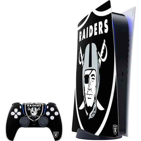 NFL Las Vegas Raiders Large Logo PS5 Digital Edition Bundle Skin