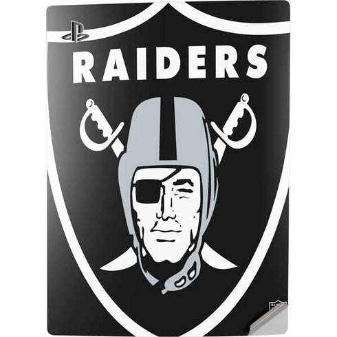 NFL Las Vegas Raiders Large Logo PS5 Digital Edition Console Skin