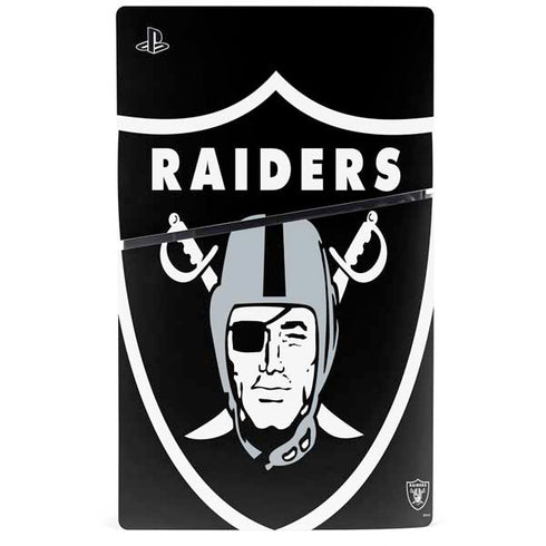 NFL Las Vegas Raiders Large Logo PS5 Slim Disk Console Skin