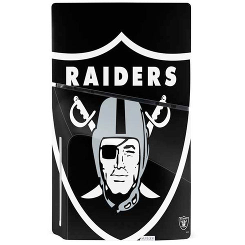 NFL Las Vegas Raiders Large Logo PS5 Slim Disk Console Skin