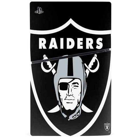 NFL Las Vegas Raiders Large Logo PS5 Slim Digital Edition Bundle Skin