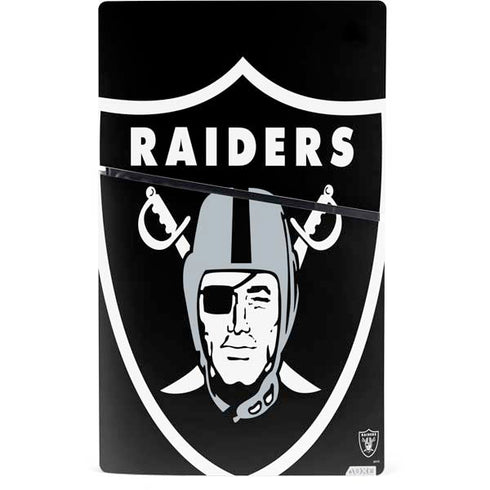 NFL Las Vegas Raiders Large Logo PS5 Slim Digital Edition Console Skin