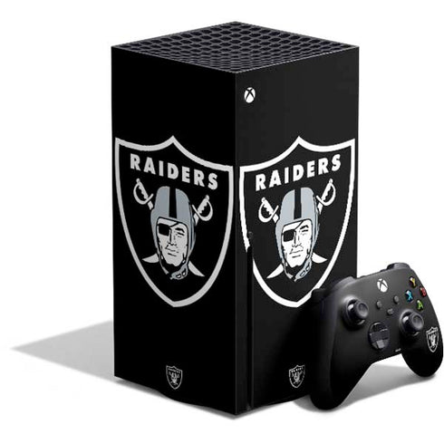 NFL Las Vegas Raiders Large Logo Xbox Series X Bundle Skin