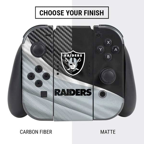 NFL Las Vegas Raiders Nintendo Switch Bundle Skin