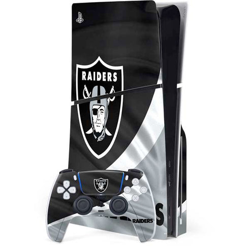 NFL Las Vegas Raiders PS5 Slim Disk Bundle Skin