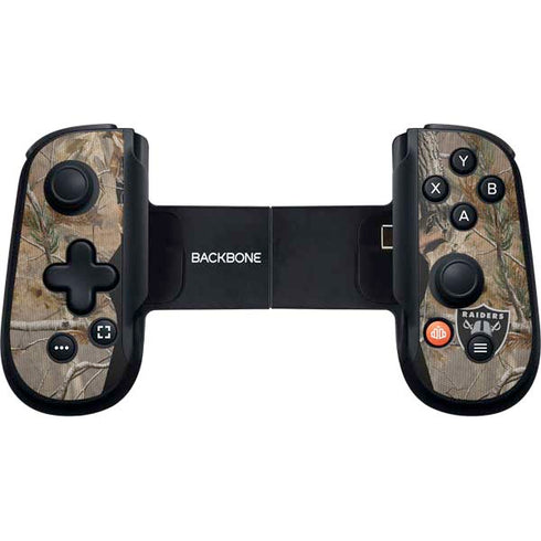 NFL Las Vegas Raiders Realtree AP Camo Backbone One for iPhone Game Controller Skin