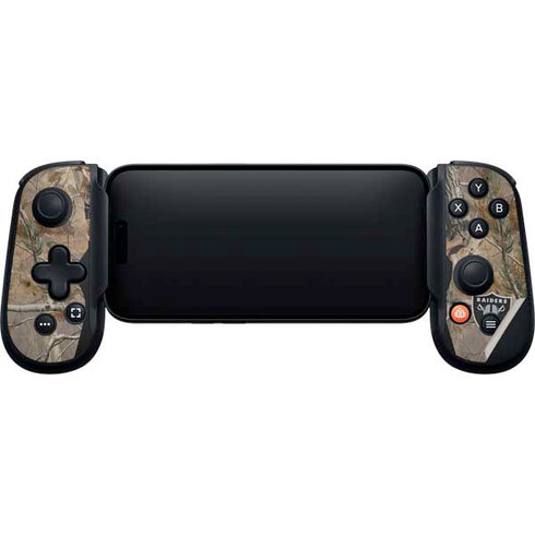 NFL Las Vegas Raiders Realtree AP Camo Backbone One for iPhone Game Controller Skin