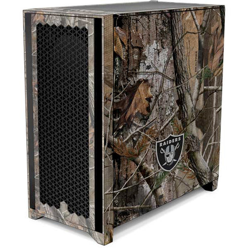 NFL Las Vegas Raiders Realtree AP Camo Corsair 4000D Tempered Glass Mid-Tower ATX Case Skin