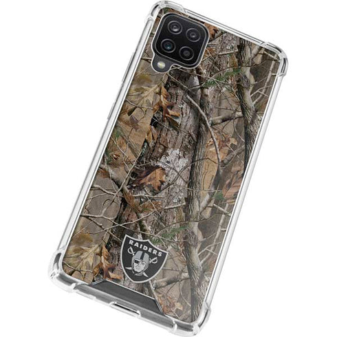 NFL Las Vegas Raiders Realtree AP Camo Galaxy A12 Clear Case